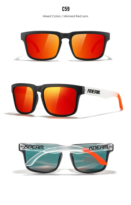 Unisex Square Sunglasses Polarized Coated Lens Suitable For Driving Fishing Sunglasses Anti-Blue Light Computer Eyeglasses