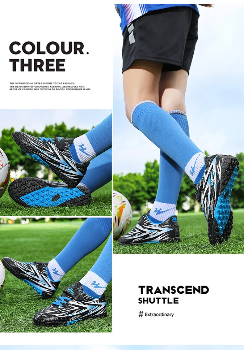 New Football Shoes Children Non Slip Society Cleats Soccer Shoes Kids Indoor Football Field Boots Fast Professional Sneaker28-39