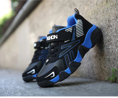 Four Seasons Leather Kids Shoes Non Slip Outdoor Children Walking Sneakers Casual Boys Sport Tennis Size 28-39