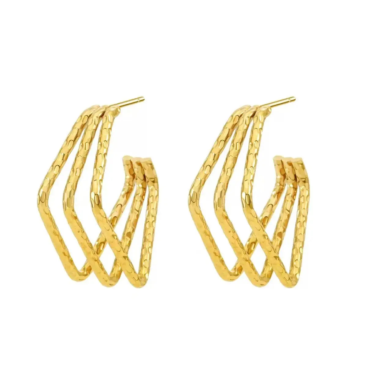 Stainless Steel Tassel Earrings 2 Pearls Dangle Earrings Jewelry