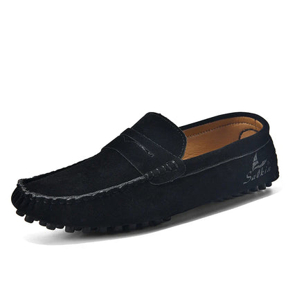 Quality Men's Suede Slip On Loafers Fashion Lightweight Breathable Wallking Driving Shoes Comfort fashion Outdoor Men's Sneakers