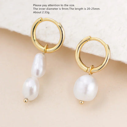925 Sterling Silver Earring Fashion Geometry Butterfly Zircon Asymmetry Pearl Drop Earring Simple Temperament Trend Women Ear Je