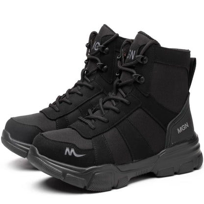 Work Boots Indestructible Safety Shoes Men Steel Toe Shoes Puncture-Proof Sneakers Women Non Slip Work Shoes Male Tactical Boots