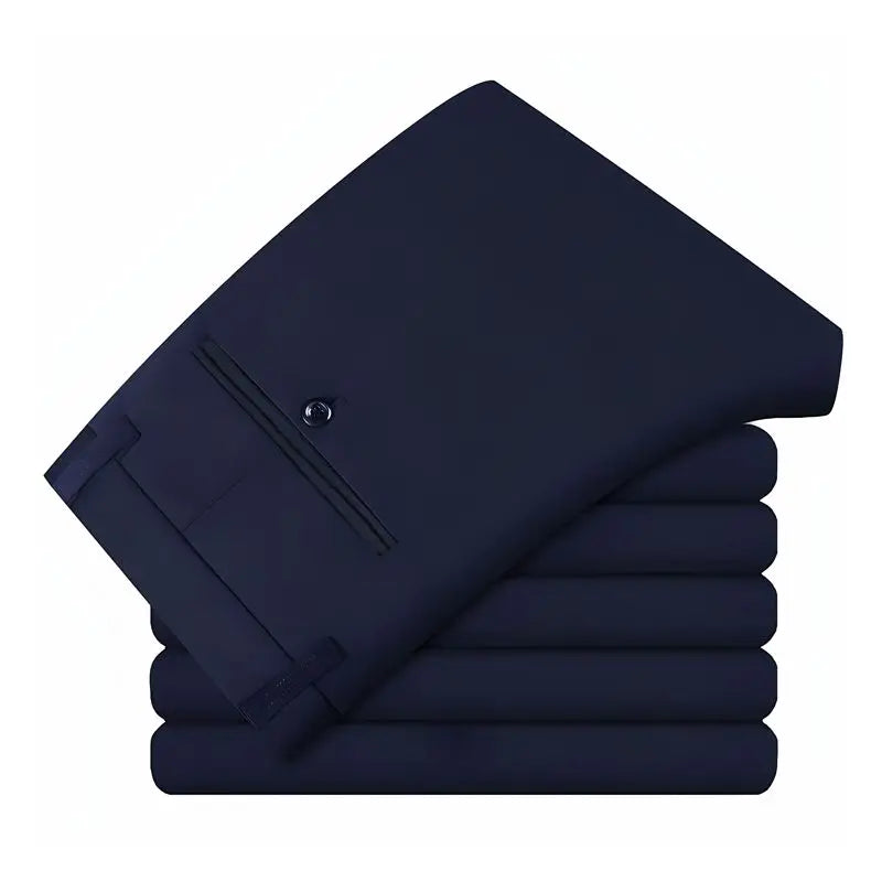 Slim Fit Mens Trousers 4-Way Stretch, Wrinkle Free Formal Office Pants, Breathable Thin Dress Pants for Business Travel Wedding