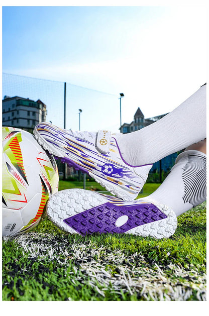 New Kids Professional Soccer Shoes TF Indoor Men Football Field Boots Original Football Shoes Society Cleats Grass Training Fast