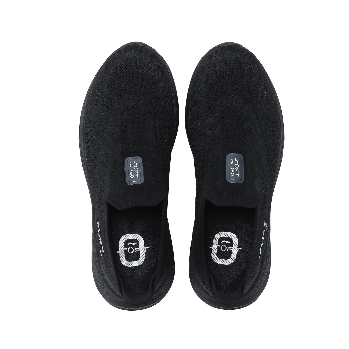 Men's SOFT GO 2 KNIT Slip-on Casual Walking Shoes Cushion Comfy Stable LiNing Mesh Jogging Daily Sports Sneakers AGLV017