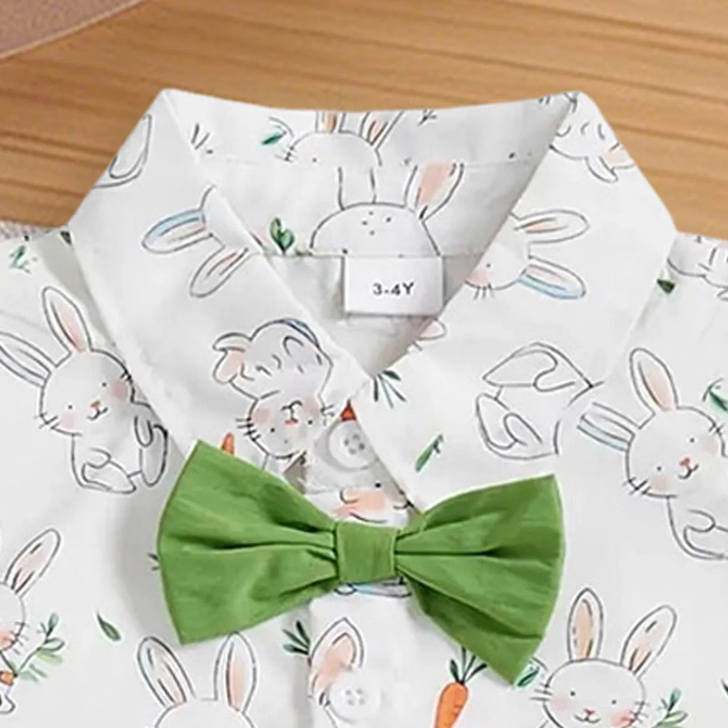 Baby Boy Easter Outfit Short Sleeve Gentleman Button Down Shirts Solid Shorts Toddler Boys Party Bow Two Piece Suit Tracksuit