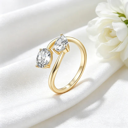 Full D Vvs1 6*8mm Moissanite Rings for Women Proposal Wedding Band 100% S925 Sterling Silver Jewelry Gifts High-quality