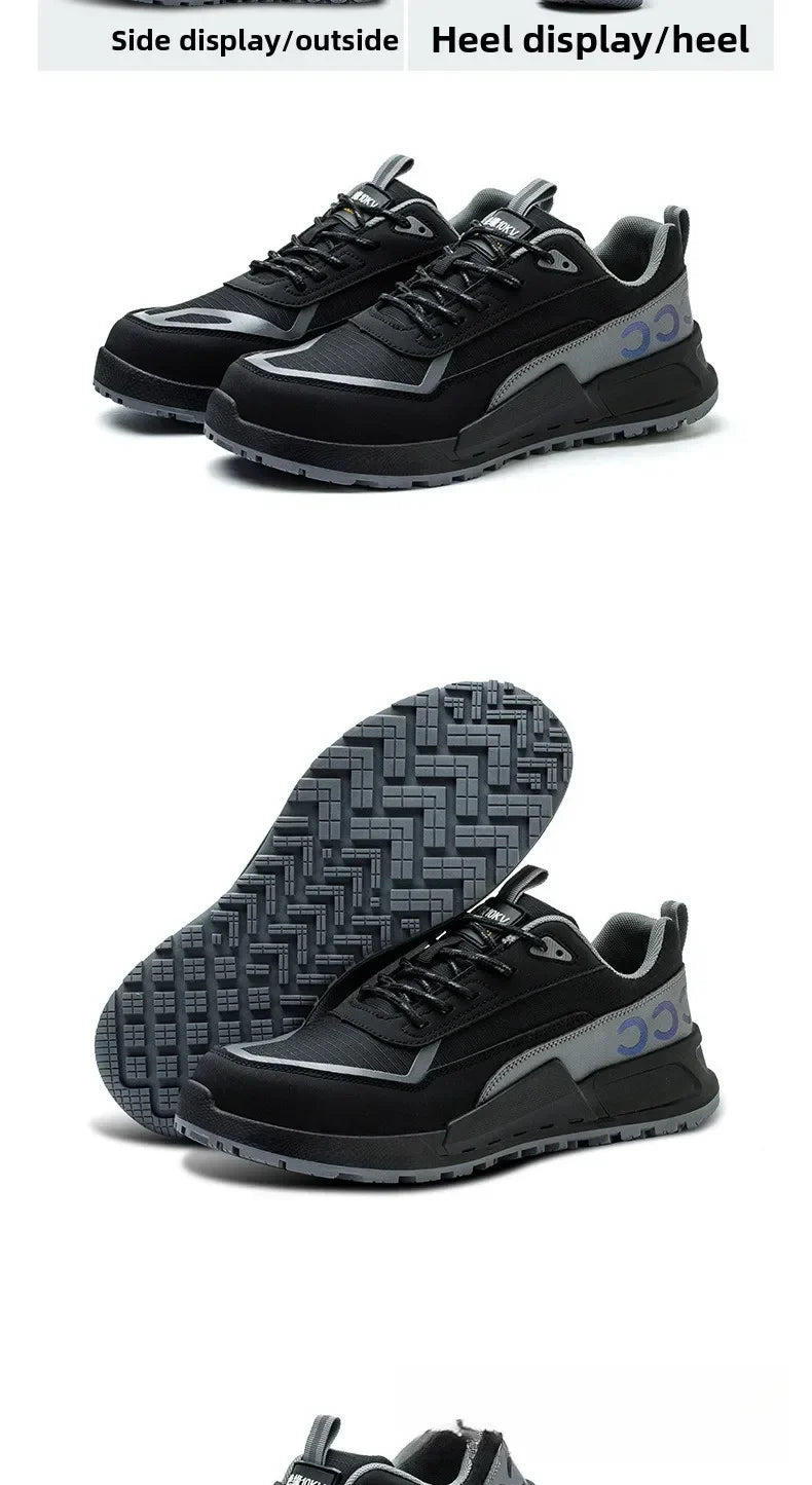 Labor Protection Shoes Men's Anti Smashing Anti Piercing Work Shoes Insulated 10KV Wear-resistant Electrical Shoes Safety Shoes