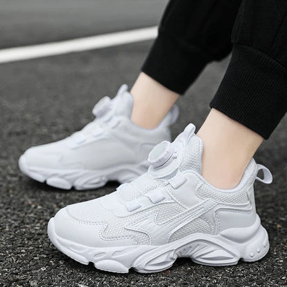 Children's Basketball  Sports Shoes Breathable Student White School Walking Shoes Anti-skid Boys Girls Casual Running Sneakers