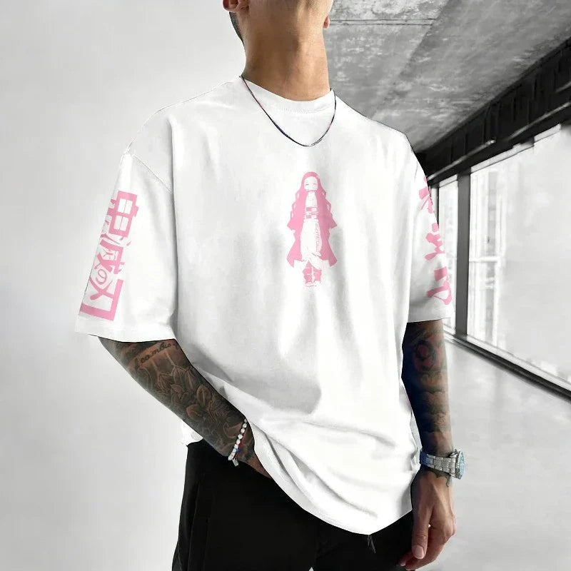 T-shirt Summer Men's Harajuku Plus Size Loose Casual Parent Child Short Sleeved Tops