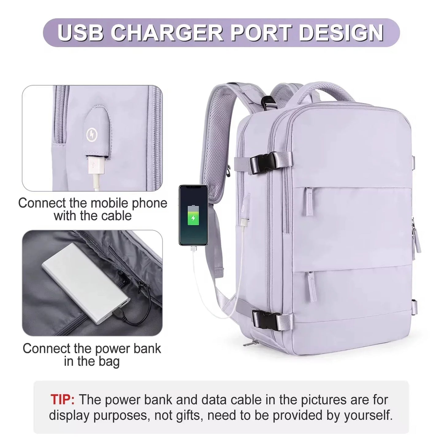 Travel Backpack for Women 40x25x17 Airplane Cabin Backpack Carry-On Luggage 14inch Laptop Backpack Casual Schoolbackpack