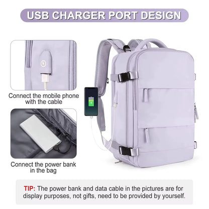 Travel Backpack for Women 40x25x17 Airplane Cabin Backpack Carry-On Luggage 14inch Laptop Backpack Casual Schoolbackpack