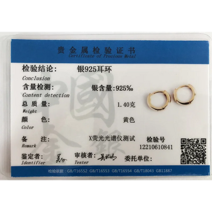 925 Sterling Silver Minimalist Matte Gothic Unisex Huggies Ear Hoop Earrings for Women Men Piercing Ear Buckle Jewelry