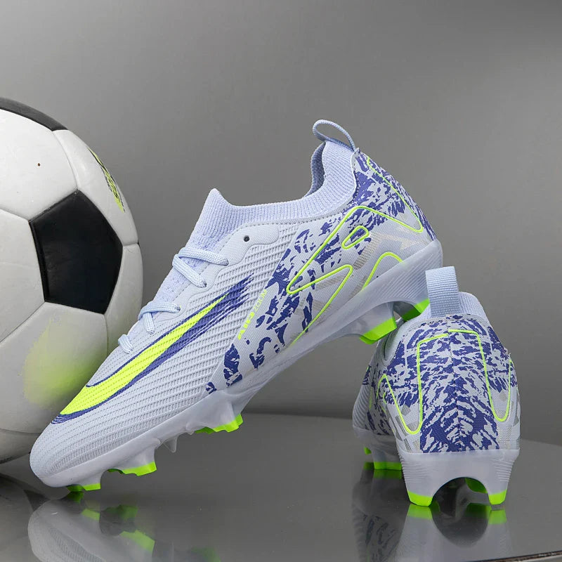 2025 Football Shoes Tiempo Legend 10 Elite FG Wear Resistant Shock Absorption Comfortable Anti-slip Round Head Long Spike