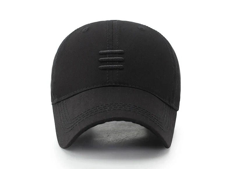 Three Horizontal Lines Embroidery Baseball Caps Spring and Autumn Outdoor Adjustable Casual Hats Sunscreen Hat