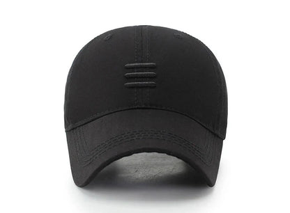 Three Horizontal Lines Embroidery Baseball Caps Spring and Autumn Outdoor Adjustable Casual Hats Sunscreen Hat
