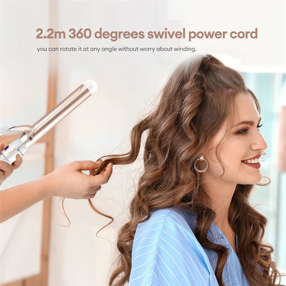 32mm 38mm Electric Hair Curler for Women Professional Ceramic Curling Iron Adjustable Temperature Hair Styling Tool
