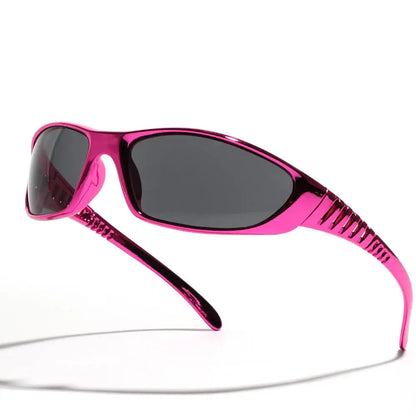Silver Sunglasses Color Hollowed Out Future Sense Of Technology Hot Girls Net Red Sunglasses Women Sunglasses Trendy Men