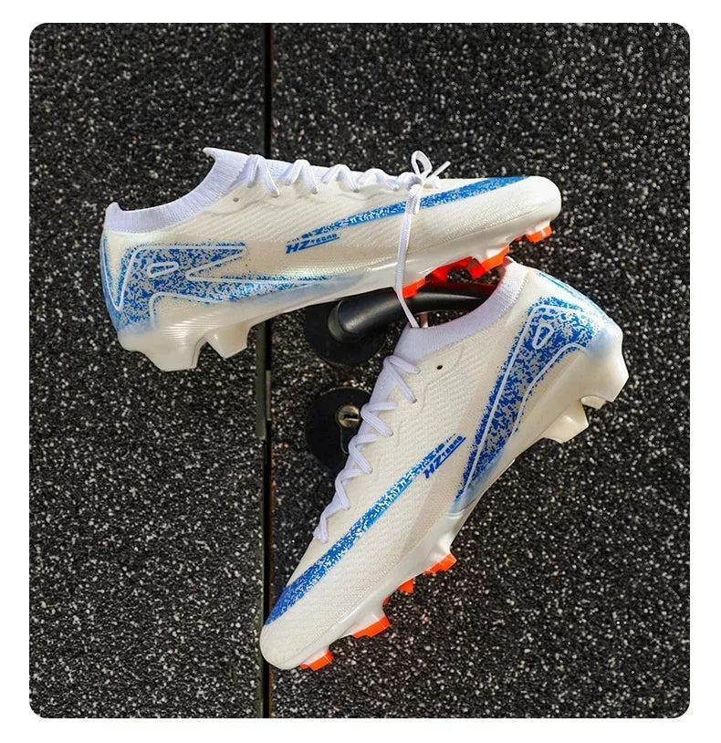 New Men Football Boots Match Indoor Breathable Ultralight Grass Cleats Soccer Shoes Long Spikes Sneakers Training Drop Shipping