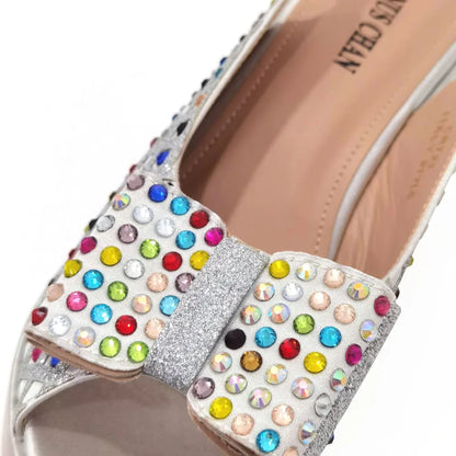 Gold Party Shoe and Bag for Wedding Italy Style Matching Shoes and Purse Set for Bride Bridal High Heels Sandals Bag
