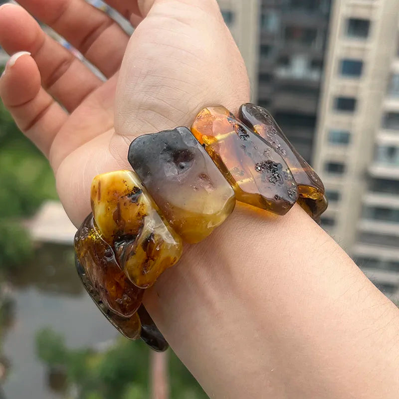 New Amber Bracelet&Bangle for Unisex Gogerous Gift 100% Natural Genuine Bead Factory Baltic Stone Europe Unique Jewelry Supplier