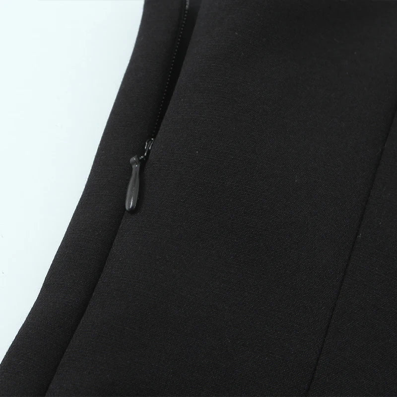 Women Fashion Solid Pleated Backless Side Zipper Tops Vintage Thin Straps Square Collar Female Chic Lady Camis