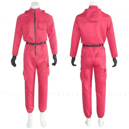 Anime and game jumpsuit red pink black role-playing party sports suit prop role-playing classic costume new