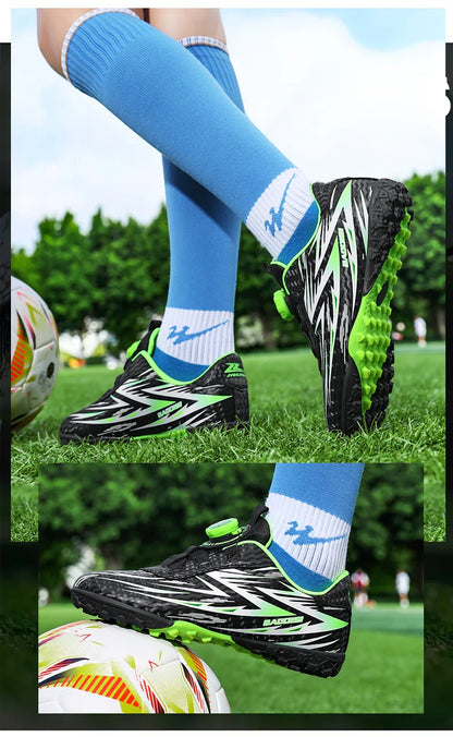 New Kids Society Cleats Soccer Shoes Professional Football Boots Boys Indoor Football Field Boots Original Sneaker Children Fast
