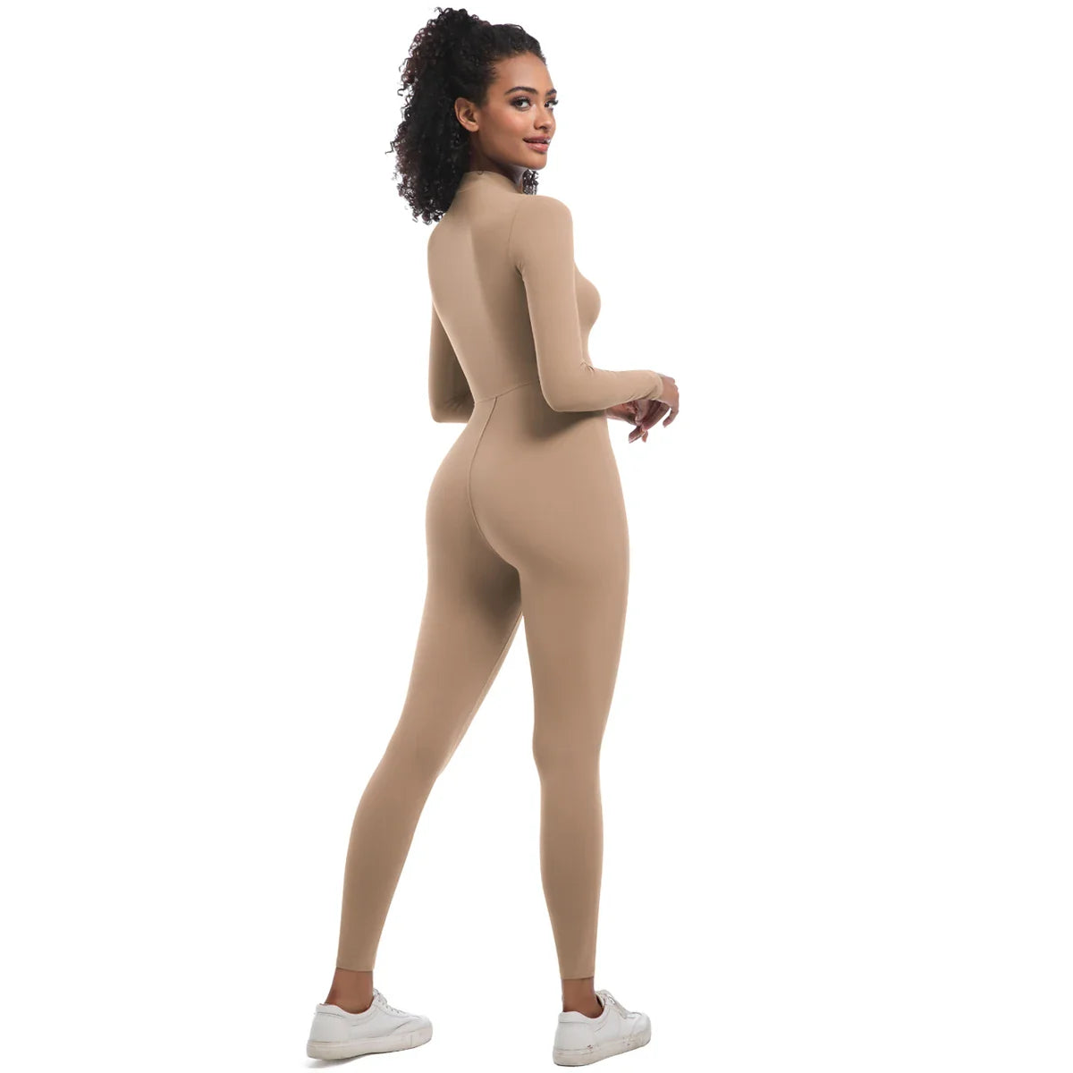 Women's Jumpsuit Women's Sports Shapewear Seamless Slim Fit Long Sleeve Sports Bodysuit  Fitness Sports Bodysuit Yoga Suit