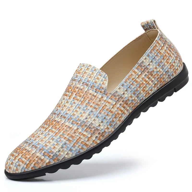 Men Loafers 2025 Design Leather Shoes Comfortable Slip-on Shoes for Men Soft Driving Moccasins Summer Casual Shoes