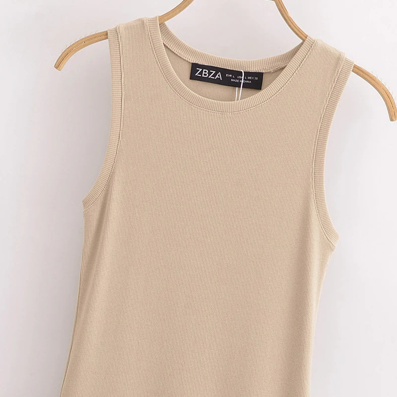 Dresses 2025 Woman Sleeveless Black Long Dress Women Bodycon Summer Solid Dresses One Pieces Midi Casual Dresses