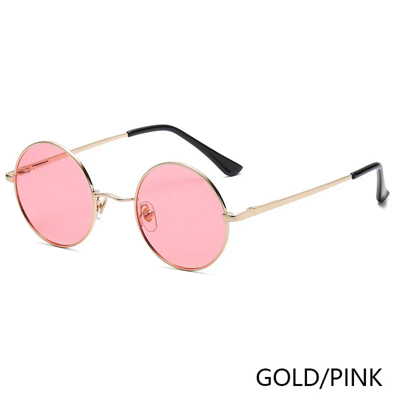 Retro Polarized Round Metal Frame Sunglasses Eyewear For Men and Women Driving Fishing Brand Designer Sun Glasses UV400