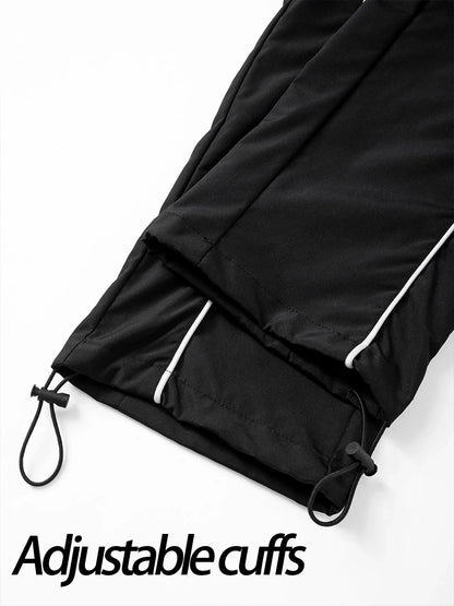 2026 Cross Print Sports Pants Summer Casual Lightweight Breathable Fitness Training Drawstring Long Pants Retro Street Style