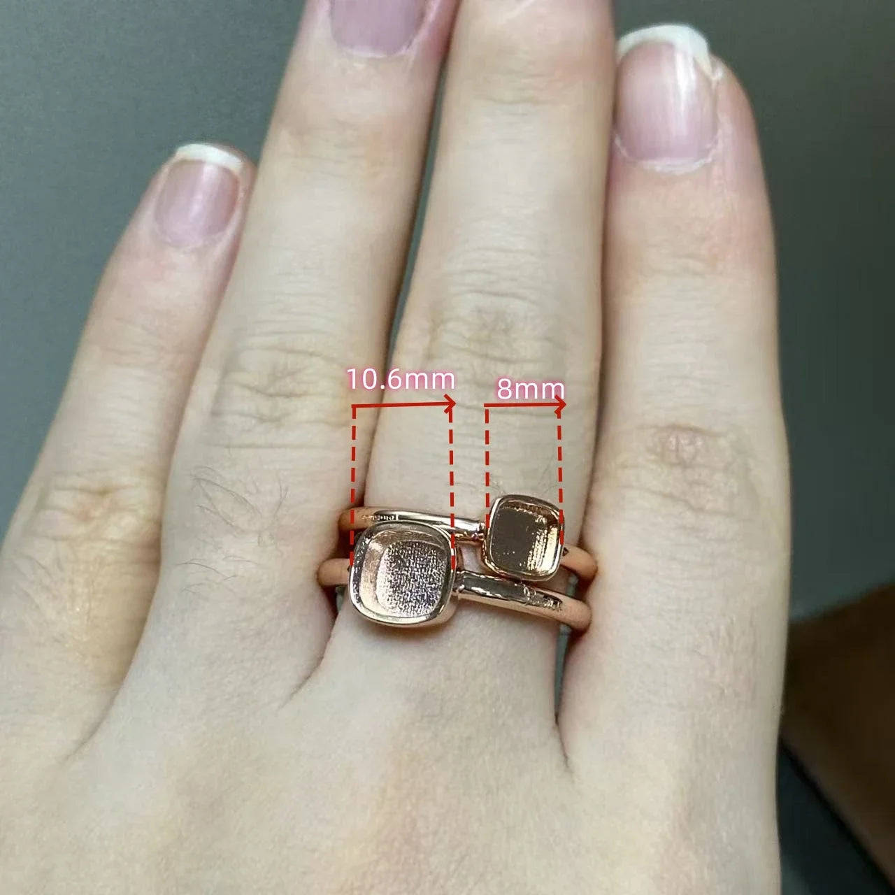 Classic and Petite Ring Set for Women Colorful Cyrstal Fashion Jewelry Gift Vanlentine's Day