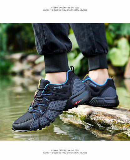 Sapatos de Caminhada Masculinos e Femininos Impermeáveis para Exteriores Tênis de Treino com Cadarço para Escalada Trekking Tênis de Montanha para Caminhada e Caça Tênis Táticos