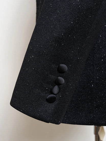 Ternos masculinos de luxo de alta qualidade 3 peças com detalhes de strass Vestido de Noiva Brilhante terno de diamante flash smoking terno de jantar