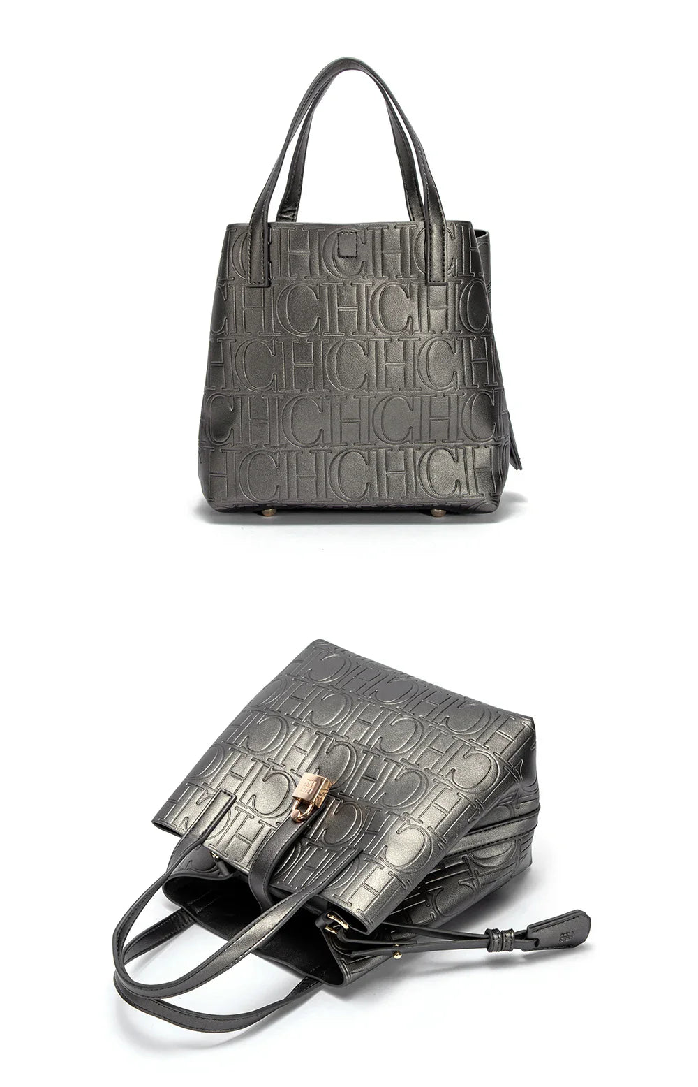 Classic Simple Solid Color Women's New 2024 Large Capacity Handbag Letter Element Women's Handbag