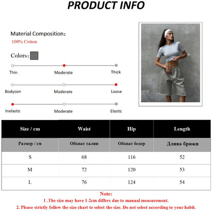 100% Cotton Casual Shorts  Women's Soft Breathable & Stylish for Everyday Wear Shorts  Couple Pants Summer Shorts