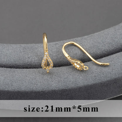 20pcs/lot M800 jewelry accessories,pass REACH,nickel free,18k gold plated,copper,connector,diy earrings,jewelry making