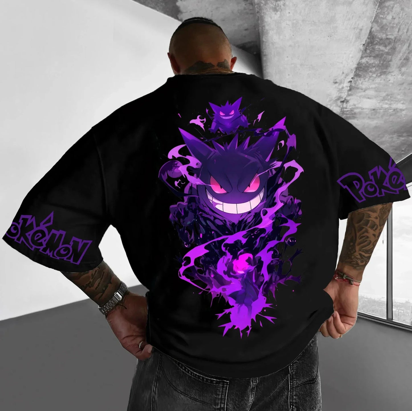 Printing T-shirt Men's and Women's 2025 Summer Oversize Loose Cotton Street Trend Brand Top
