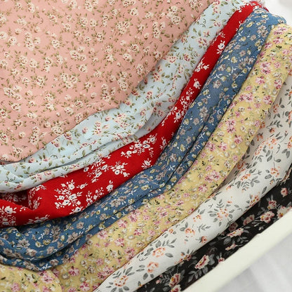 Women's Summer Skirts Vintage Floral Printed Chiffon Skirts High-waisted Elastic Waist Relaxed Mid-length Skirts Beach Skirts