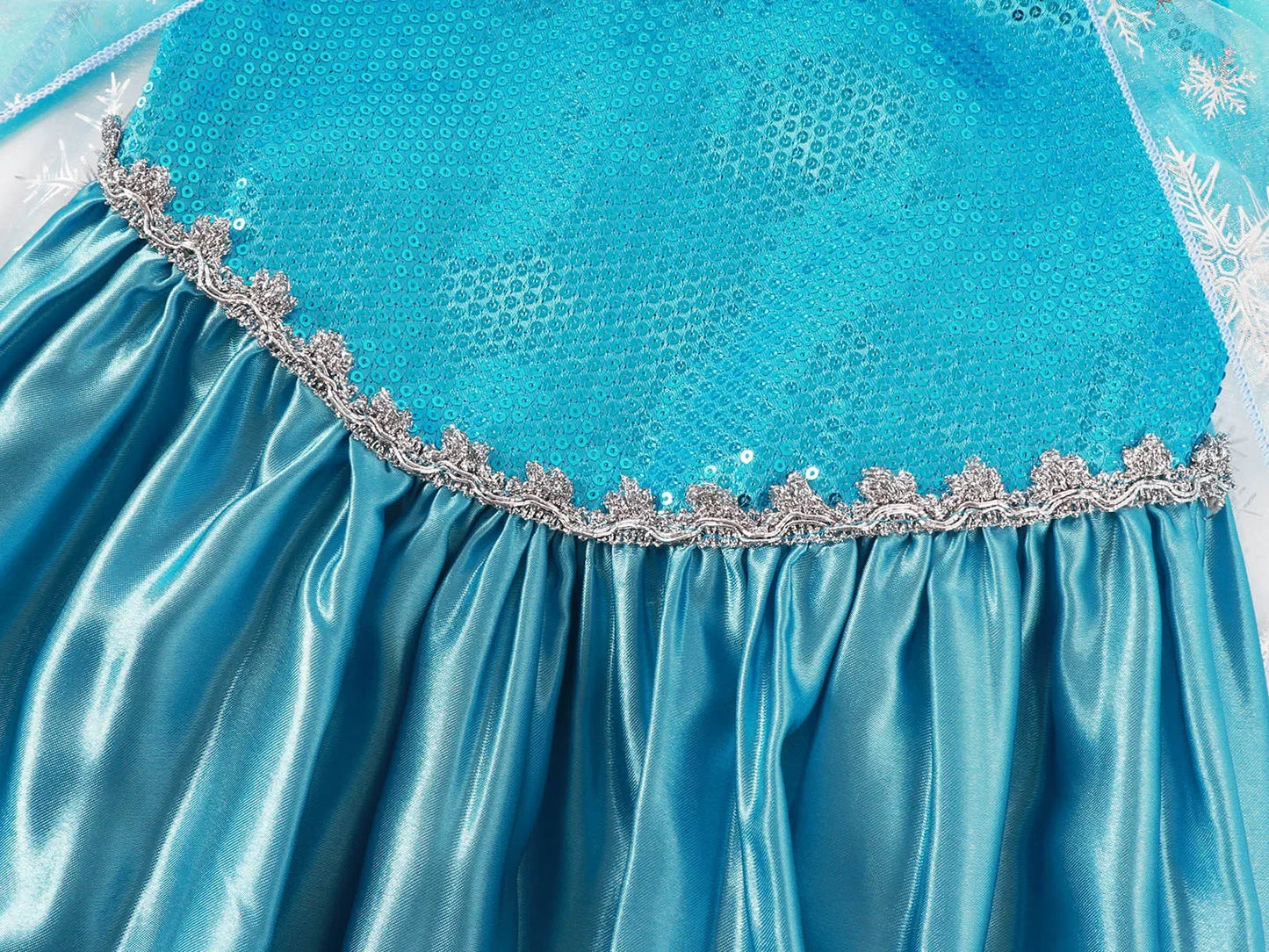 Frozen Snow Queen Elsa Anna Girls Cosplay Mesh Princess Dress Kids Halloween Carnival Party Birthday Frock Ball Vestidos