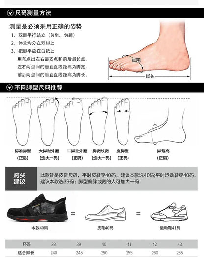 Summer Black Safety Shoes with Steel Toe Lightweight Mesh Ventilation  Puncture-proof Durable Impact-resistant Cool Comfortable