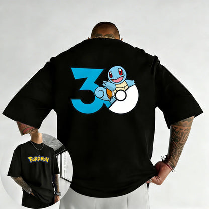 Printed T-shirt Summer New Men's and Women's Loose Casual Hip Hop Trendy Short Sleeve Top