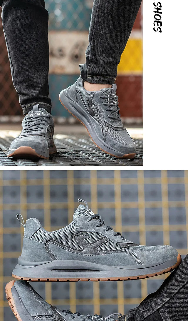 Men's Safety Shoes Anti Smashing Piercing Lightweight Construction Site WorkShoes Electrician's Insulated Footwear