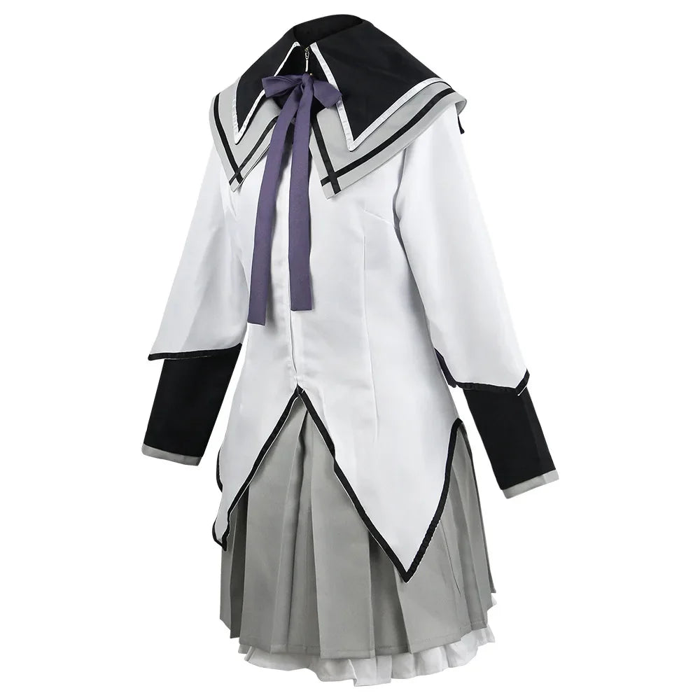 Anime Akemi Homura Cosplay Costume Fighting Uniform Stockings  Akemi Homura Outfits