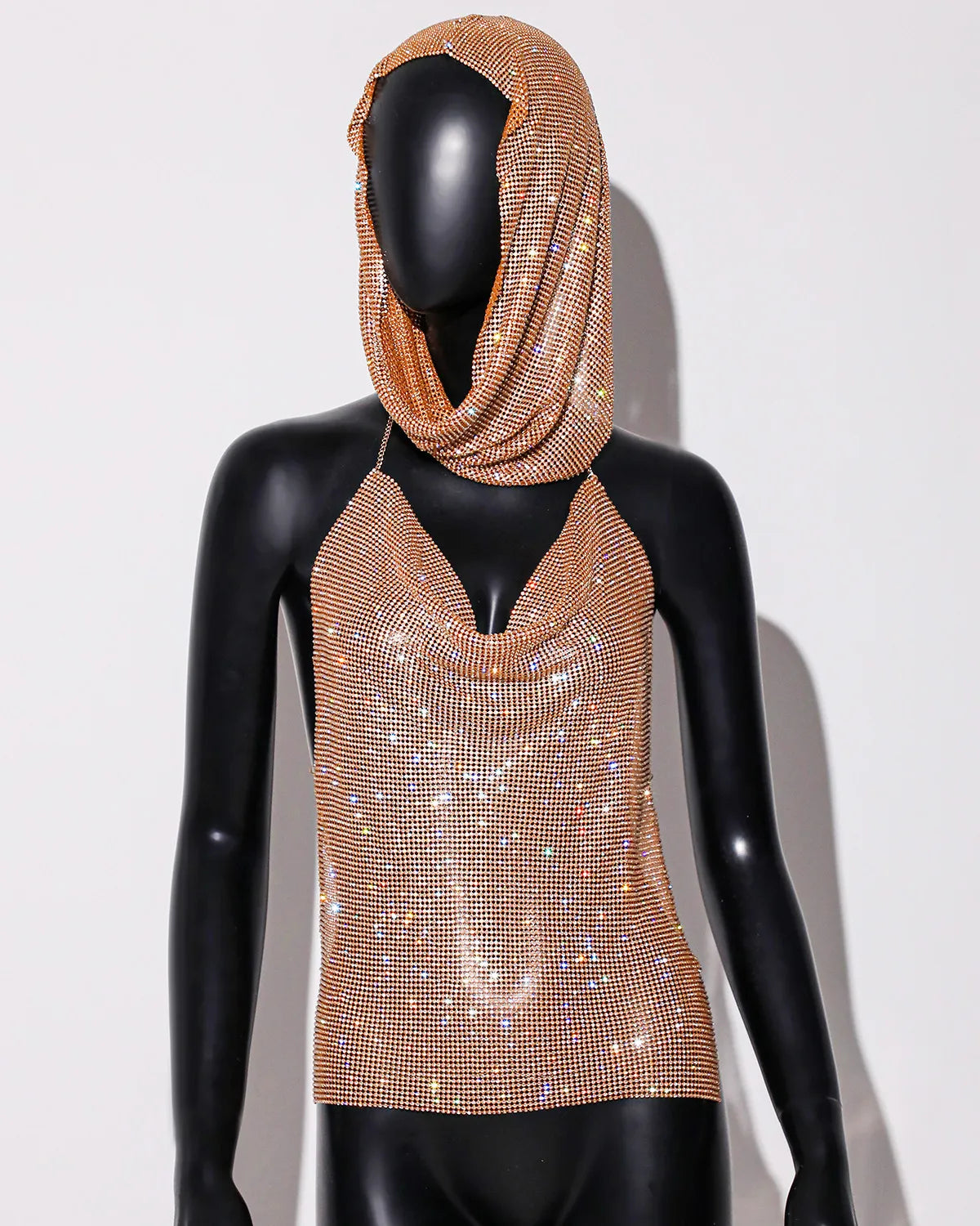Y2K Streetwear Rhinestone Women Tank Top Punk Goth Hip Hop Bandana Head Wraps Vest Rave Festival Women Tops Tee For Nightclub