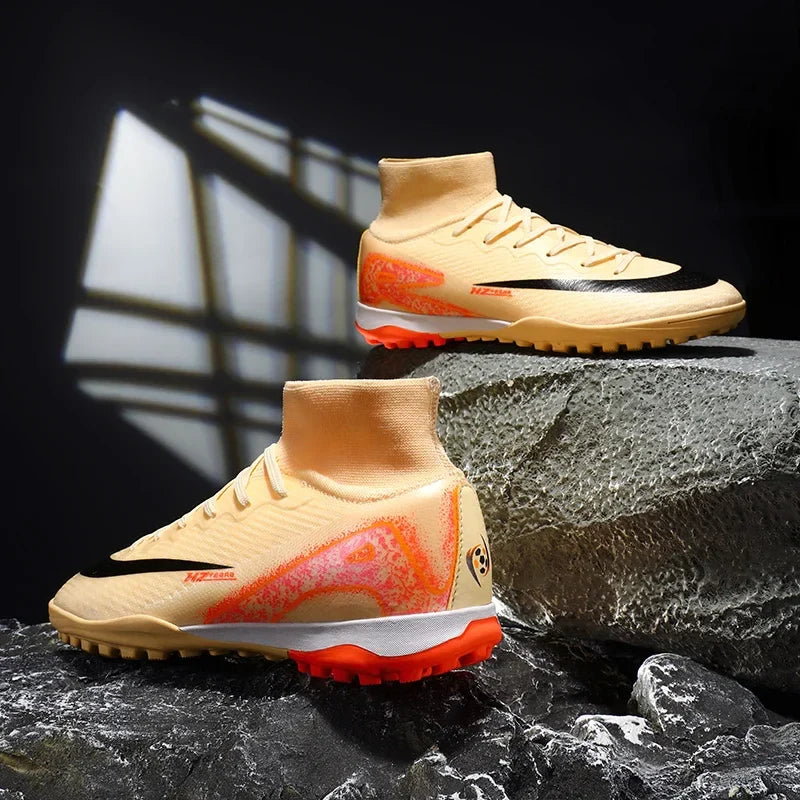 New Men Women Professional Football Boots Training Cleats Sport Sneakers Trainer Lightweight Grass Non-slip Match Soccer Shoes