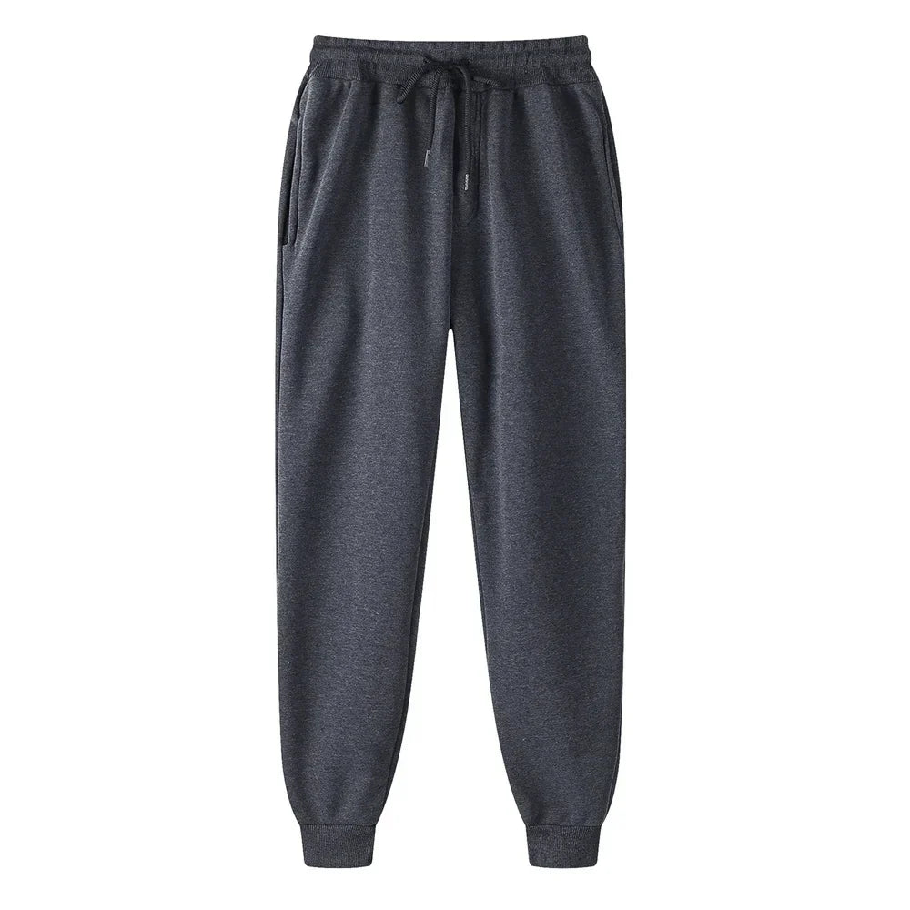 Men's women's Oversize Fleece Sweatpants Casual Drawstring Jogger Trousers with Pockets for Gym Workout Running Sport Long Pants